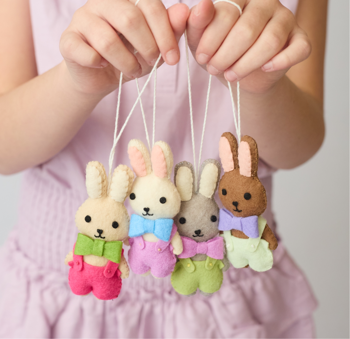 Felt Bunny Ornaments